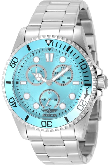 Invicta Pro Diver 51139 Men's Watch - Quartz Movement - Stainless Steel with Blue Dial - 43 mm - Image 1
