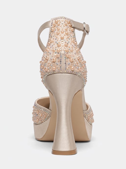 Khloe Glitter Bridal Platform High Heels - Image 3