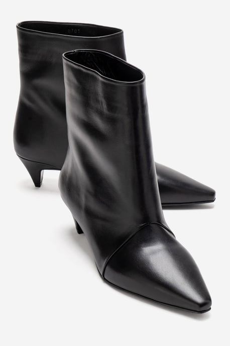 Amara Läder Kitten Heel Ankelstövel - Image 4
