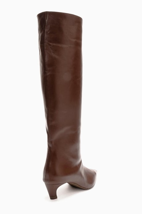 Corvel Läder Kitten Heel Knähög Stövel - Image 6