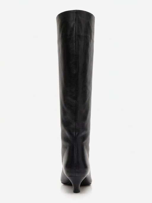 Corvel Läder Kitten Heel Knähög Stövel - Image 3