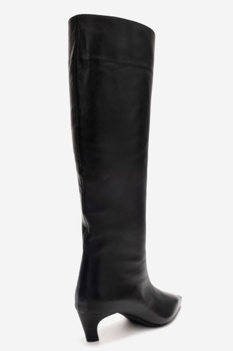 Corvel Läder Kitten Heel Knähög Stövel - Image 6