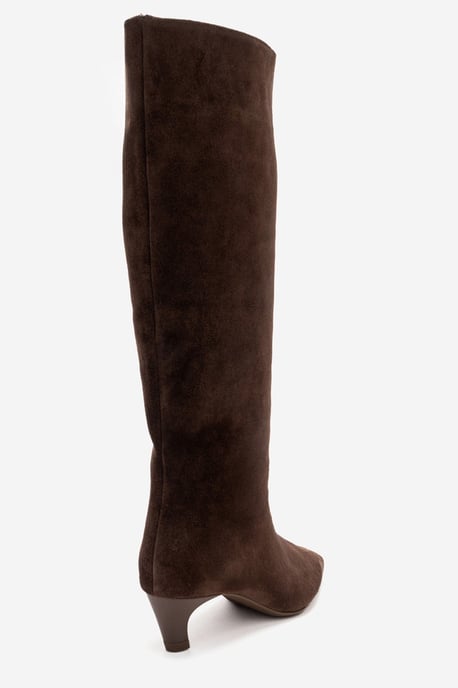 Corvel Läder Kitten Heel Knähög Stövel - Image 6