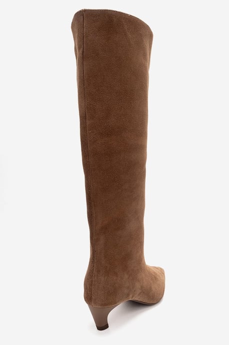 Corvel Läder Kitten Heel Knähög Stövel - Image 6