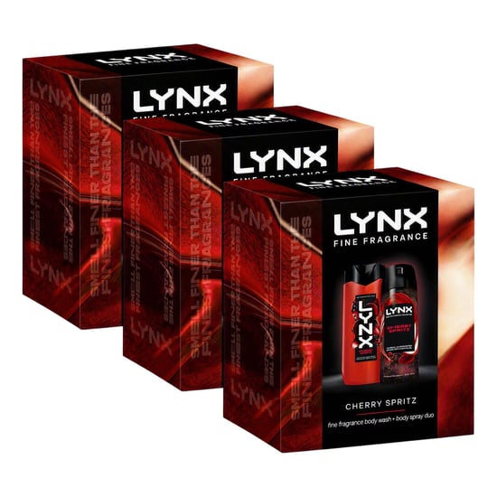 LYNX Fine Fragrance Cherry Spritz Gift Set 2 piece, Pack of 3 - Image 1