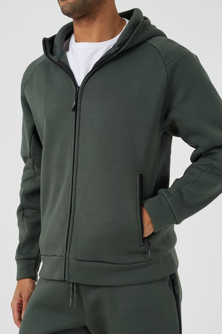 Green Zip Through Hoodie & Jogger Co-Ord - Image 4