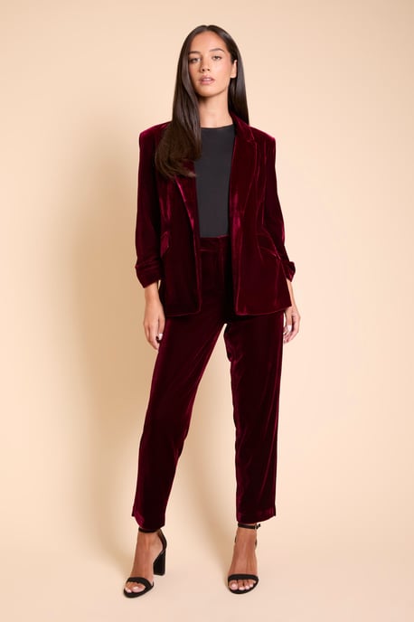 Velvet Tailored Trouser - Image 1