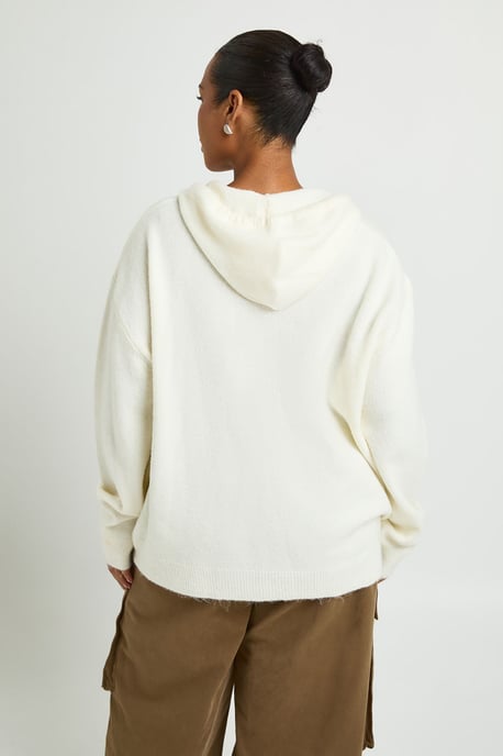 Plus Soft Knit Oversized Hoody - Image 2
