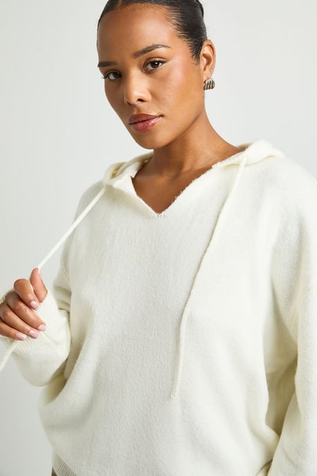 Plus Soft Knit Oversized Hoody - Image 4