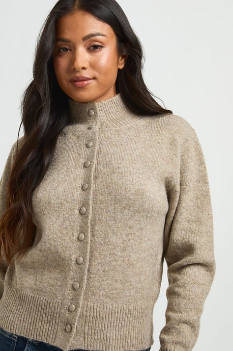Petite Supersoft Brushed Knit Button Cardigan - Image 4