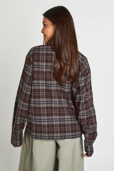 Cotton Funnel Neck Utility Shirt - Image 3