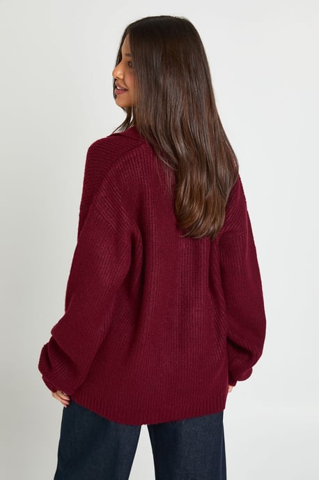 Collar Detail Knitted Jumper - Image 3
