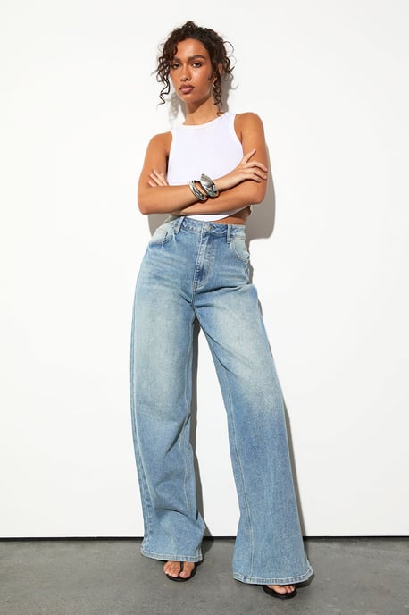 The Tall Mid Waist Wide Leg Jean - Image 2