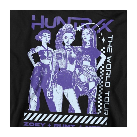 K-Pop Demon Hunters Unisex Adult Huntrix World Tour Posterized Sweatshirt (Black) - Image 3
