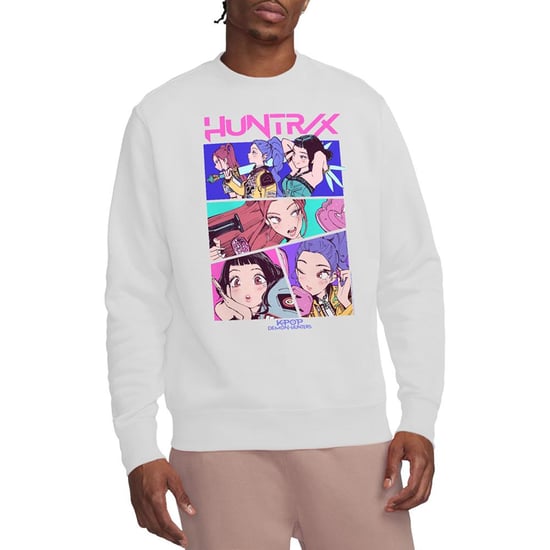 K-Pop Demon Hunters Unisex Volwassenen Huntrix Neon Comic Anime Sweater (Wit) - Image 4