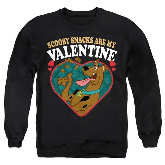 Scooby Doo Scooby Snacks-sweatshirt voor kinderen met de tekst ‘Are My Valentine’ (Zwart) - Image 1