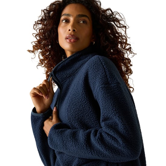 Regatta Frankie Borg fleece-top met halve rits en lang model voor dames (Marine) - Image 5
