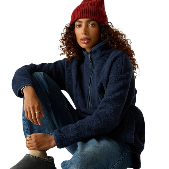 Regatta Frankie Borg fleece-top met halve rits en lang model voor dames (Marine) - Image 6
