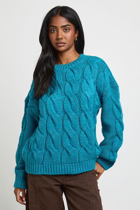 Cable Knit Oversized Jumper - Image 1