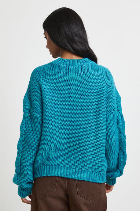 Cable Knit Oversized Jumper - Image 3