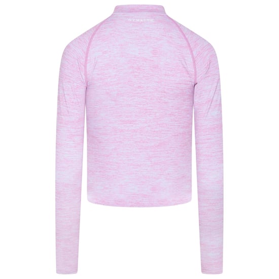 Gym King Womens/Ladies Heathered Full Zip Raglan Jacket (Pink Marl) - Image 3