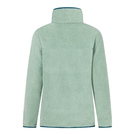 Regatta Womens/Ladies Frankie Leopard Camo Borg Half Zip Fleece Top (Glacier Green) - Image 2