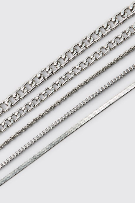 5 Pack Stainless Steel Bracelet Set - Image 2
