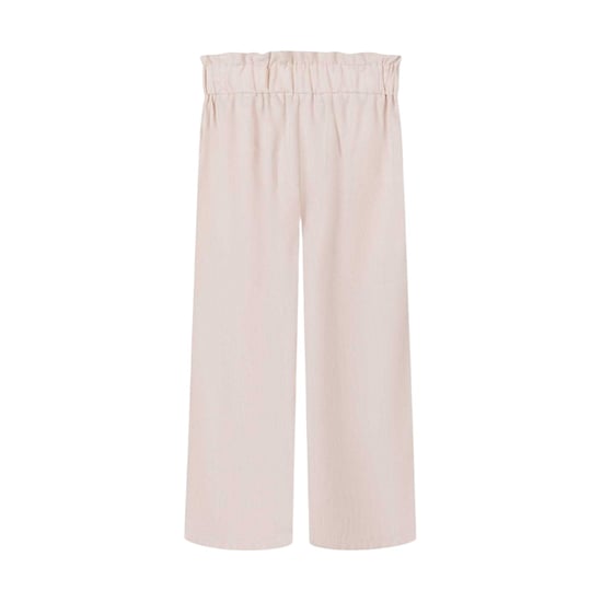 Minoti Effen meisjes met wijde pijpen en geplooide mouwen Top & Bottom Set (Roze) - Image 6