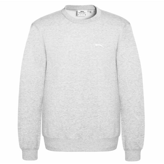 Slazenger Heren Fleece Sweatshirt met ronde hals (Grijze Mergel) - Image 1