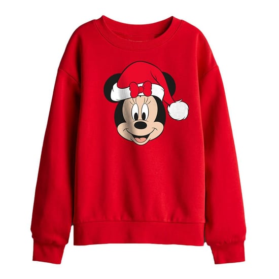 Disney Kindersweatshirt met Minnie Mouse-kerstmuts (Rood) - Image 1