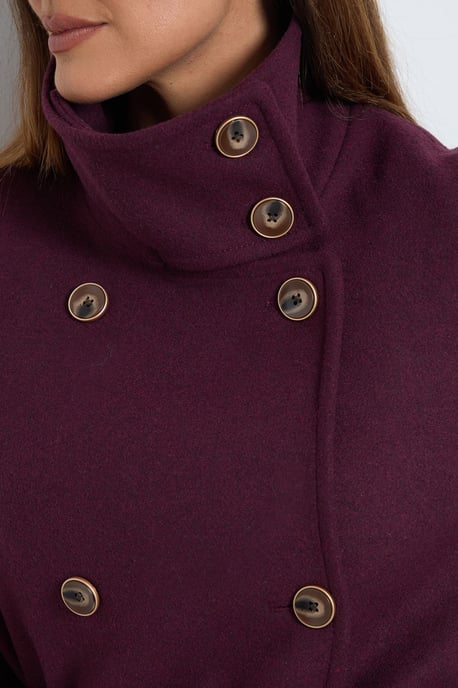 Funnel Neck Coat - Image 4