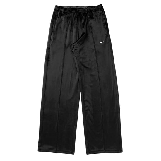 Nike Women's Sportswear Chill Knit Mid-rise Black Velour Pants - Image 1