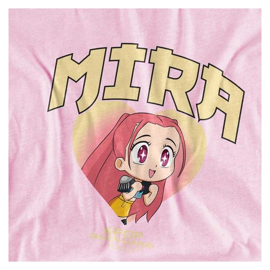 K-Pop Demon Hunters Childrens/Kids Huntrix Mira Collegic Pullover Hoodie (Light Pink) - Image 3