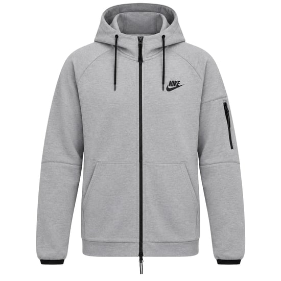 Nike Sportswear Tech Essentials Men's Full-zip Grey Fleece Hoodie - Image 1