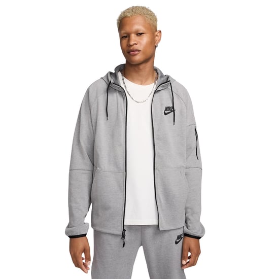 Nike Sportswear Tech Essentials Men's Full-zip Grey Fleece Hoodie - Image 3