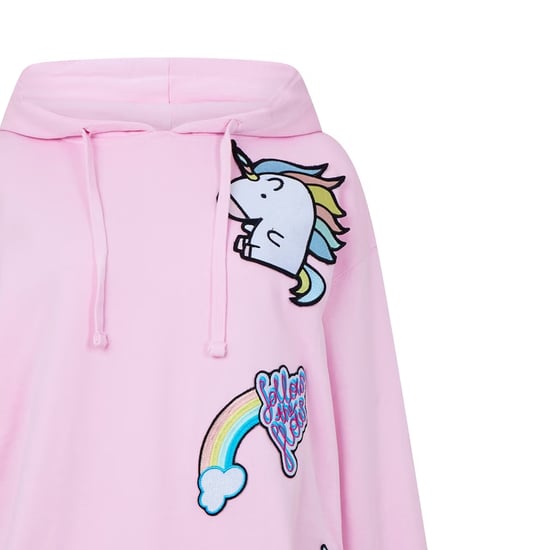 Diadora Hoodie met trekkoord en eenhoornmotief voor meisjes (Roze) - Image 3