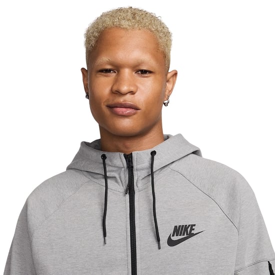 Nike Sportswear Tech Essentials Men's Full-zip Grey Fleece Hoodie - Image 5