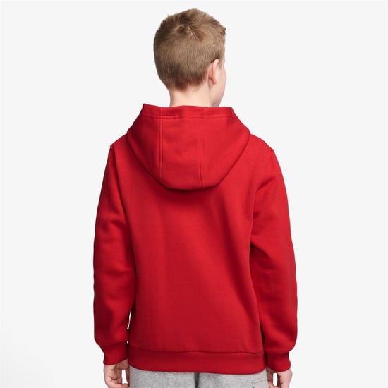 Nike Trui met tekstlogo voor kinderen/Kinderen (Universiteitsrood) - Image 4