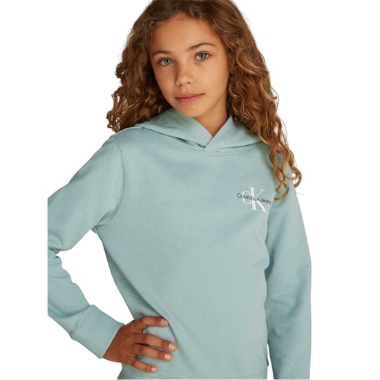 Calvin Klein Childrens/Kids Cotton Pullover Hoodie (Green) - Image 4