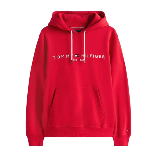 Tommy Hilfiger Mens Logo Hoodie (Red) - Image 2