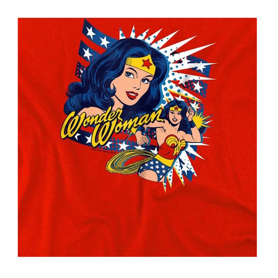 Wonder Woman Kinderen/Kinderen Pop Art Hoodie (Rood) - Image 3