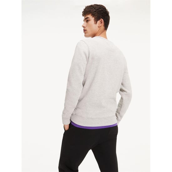 Tommy Jeans Heren fleece gevoerd sweatshirt (Grijs Heide Marl) - Image 3