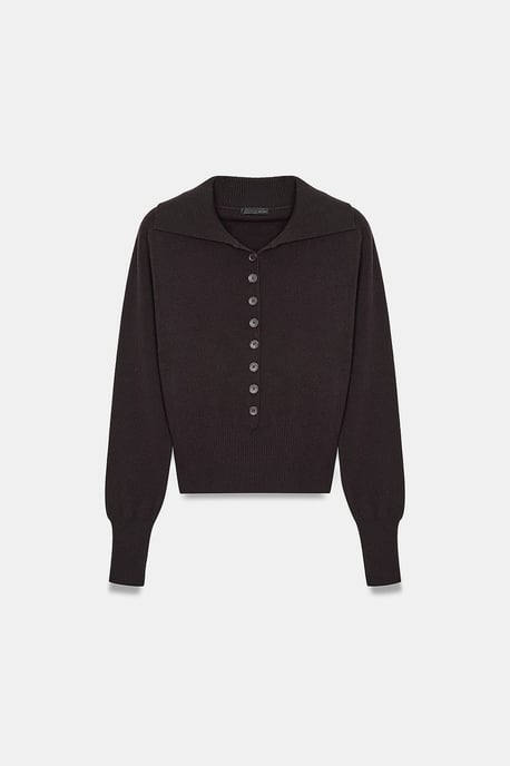 Women's Acrylic Wool Blend Sweater - Image 1