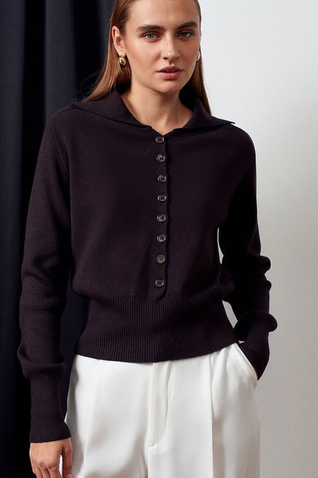 Women's Acrylic Wool Blend Sweater - Image 3
