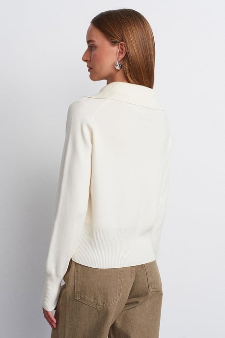 Women's Acrylic Wool Blend Sweater - Image 2