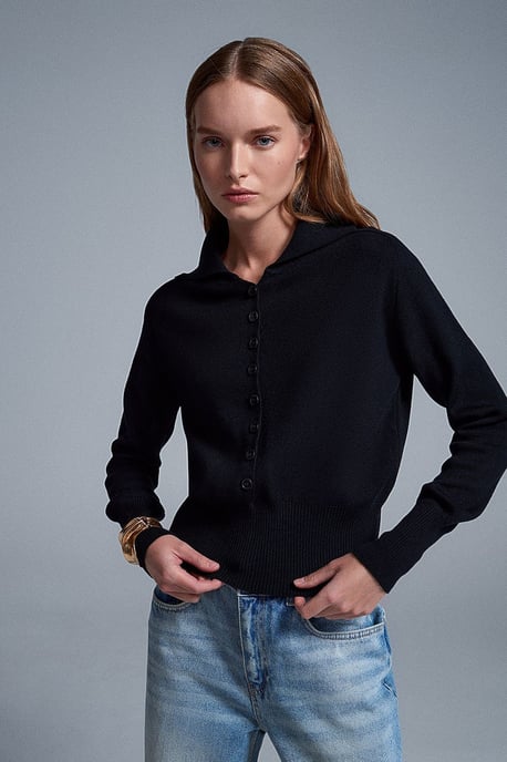 Women's Acrylic Wool Blend Sweater - Image 3