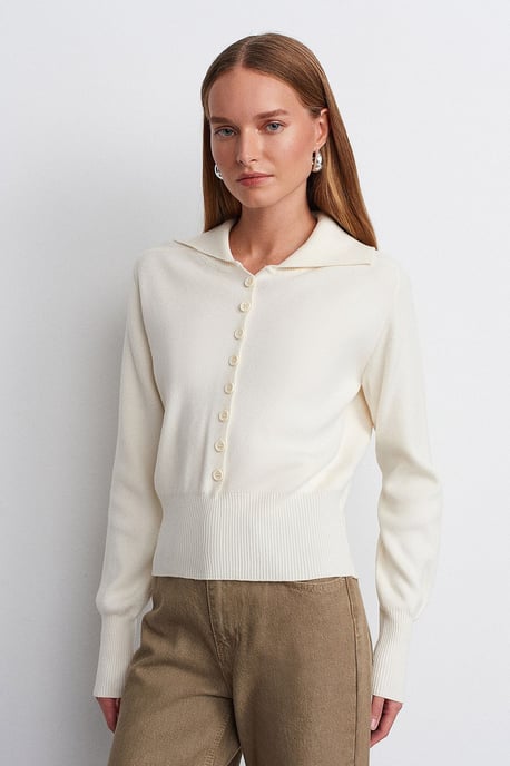 Women's Acrylic Wool Blend Sweater - Image 3