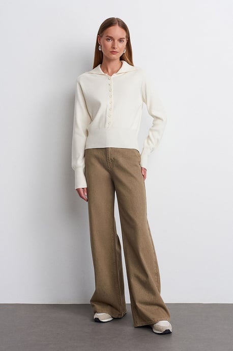 Women's Acrylic Wool Blend Sweater - Image 5