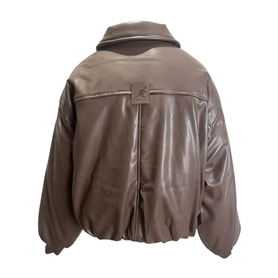 Kangol Womens/Ladies Plain Ribbed Cuff Bomber Jacket (Brown) - Image 2