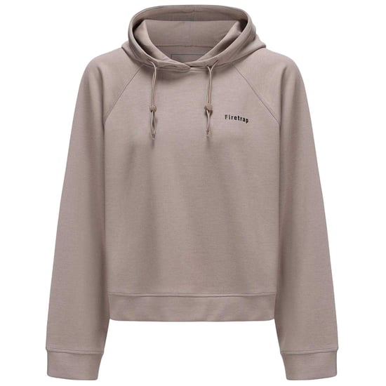 Firetrap Womens/Ladies Drawstring Hoodie (Stone) - Image 1